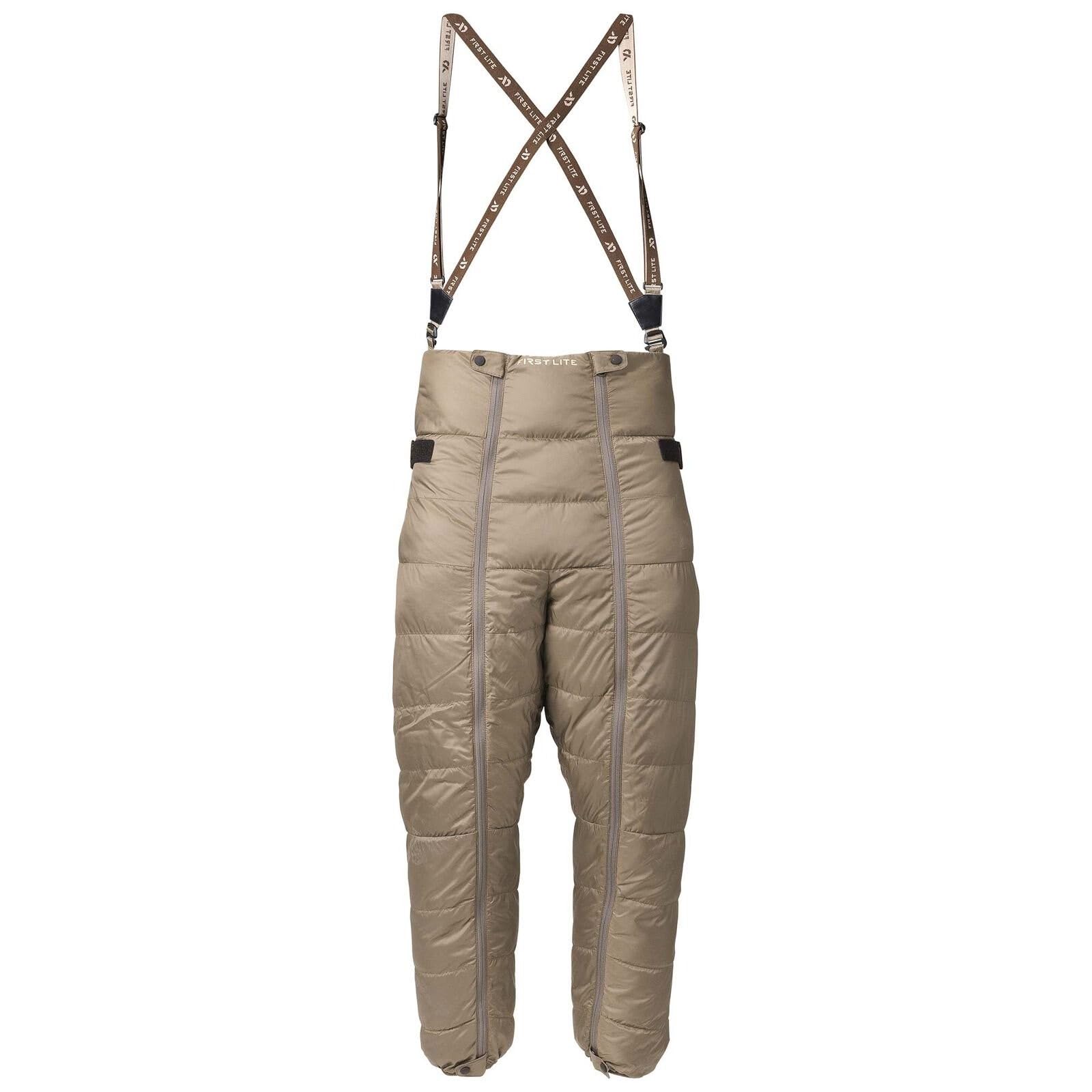 First Lite Men's Whitecloud Down Bib Walnut MBWCBWN