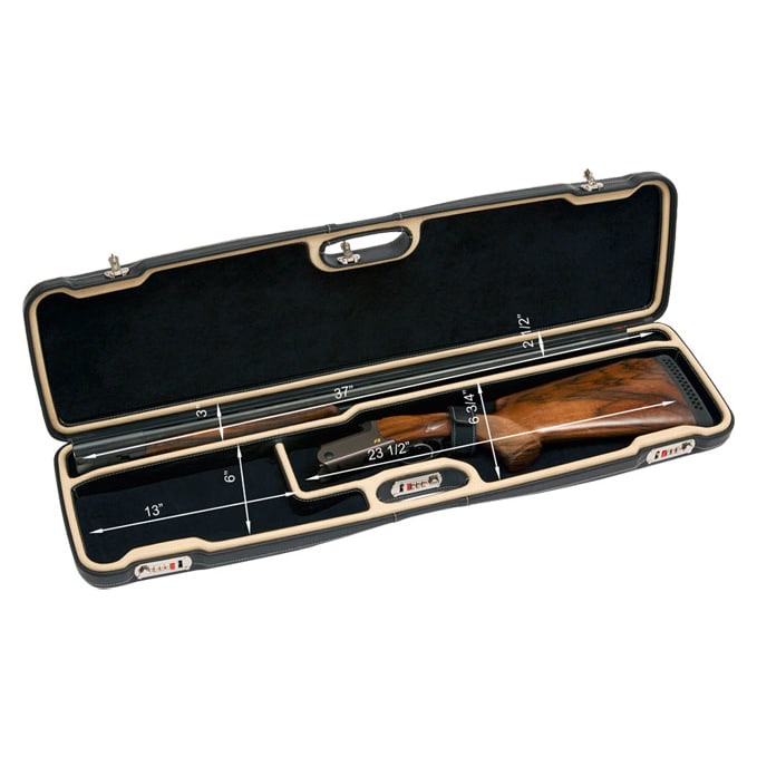 Negrini One Shotgun 36.5" Black Leather & Creme/Black 1607SPPL/5011