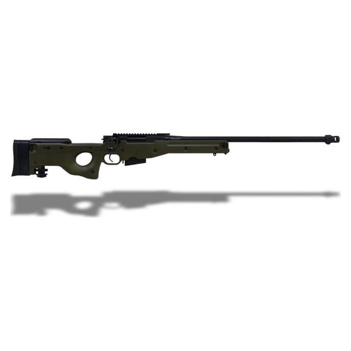 Accuracy International AW .308 26' Plain bbl,Std Brake, Pic Rail, Green Fixed, Butt Spike