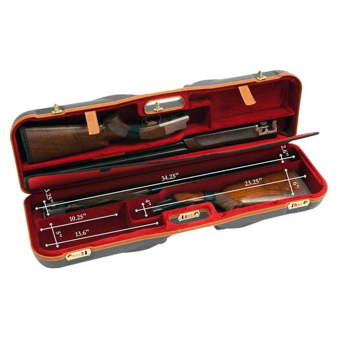 Negrini Deep Two Gun 34-5/8" Case Black/Red/Tan Trim 1646LX-2F/4760
