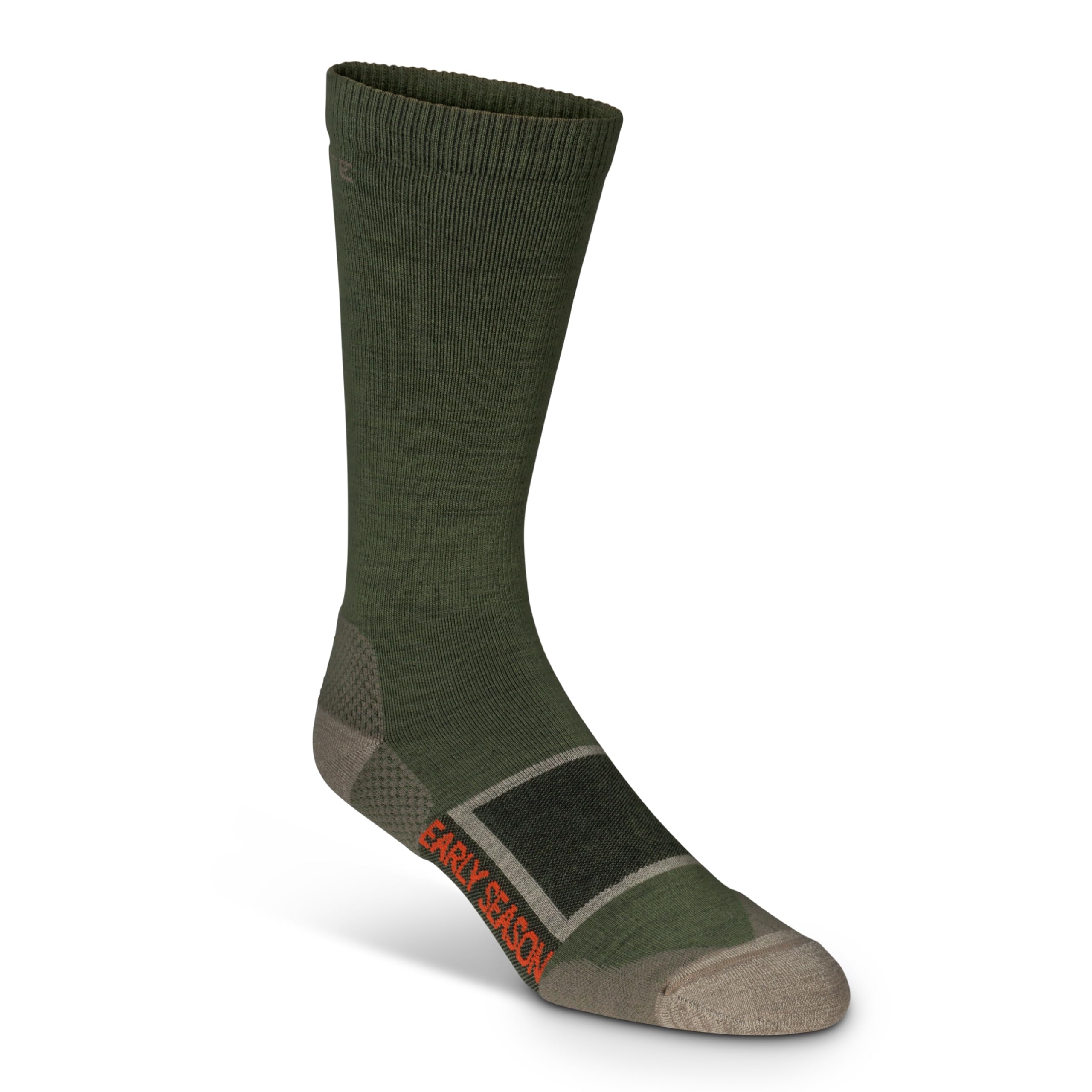 First Lite Early Season Wool Crew Sock Conifer LG MAESCCNLG