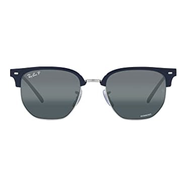 Ray-Ban New Clubmaster Blue on Silver Polar Blue Mirror 0RB4416-6656G653
