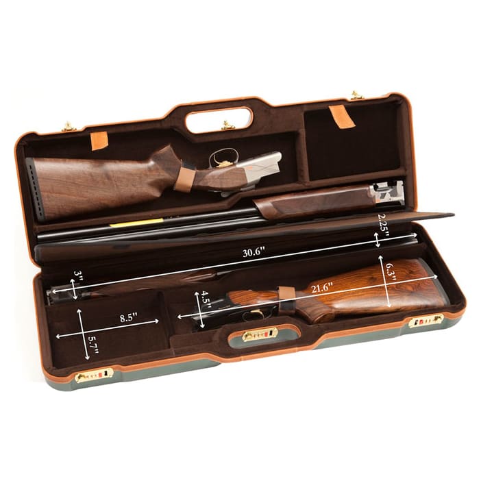 Negrini Two Gun 30.5" Case Green/Brown 1670LX/4772