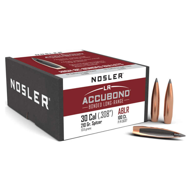 Nosler AccuBond Long Range ABLR - 30 210g SP (100ct) Bullets 58317