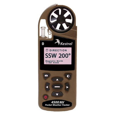 Kestrel 4500NV Bluetooth Complete Weather & Environmental Meter w/Datalogging Desert Tan 4500BNV 0845BNVTAN