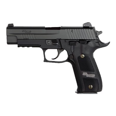 ELITE DARK, Black Nitron Finish, SRT, SLITE Night Sights, Aluminum Checkered Grips E26R-357-DSE