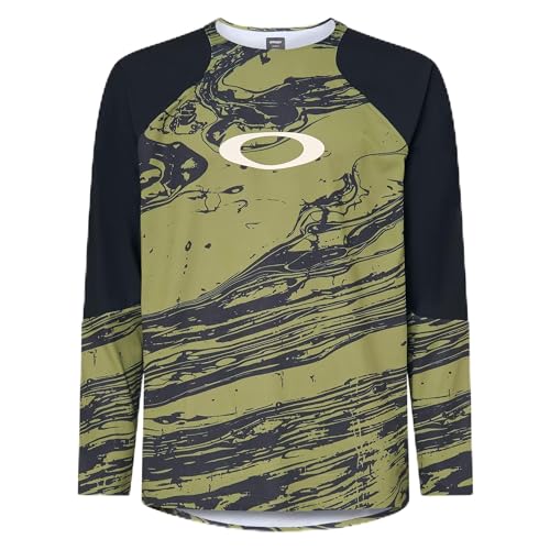 Oakley Seeker Airline LS Jersey Duality Swirl GN/BK FOA405430-9ZY