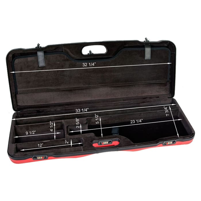 Negrini One Gun Two Bbl 33.5" Case Red/Black/Black Trim 1652LX-TS/5013