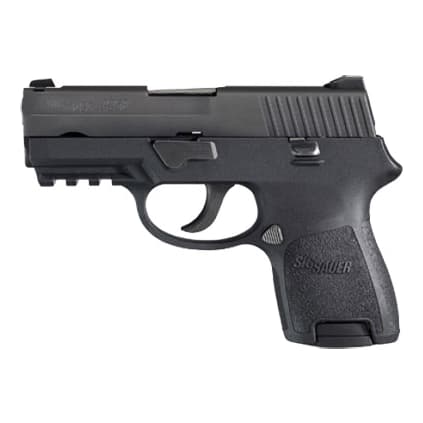 Black Nitron Finish, 9mm, SLITE Night Sights, MEDIUM Grip Module w/ 1913 RAIL, 12rd Magazine 250SCR-9-BSS