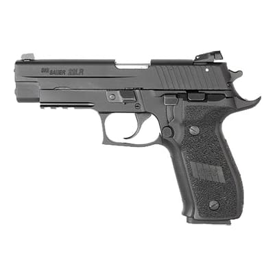 Black Anodize, Adjustable Sights, DA/SA Trigger, Beavertail, SRT, 1-Piece Enhanced E2 Grip 226BR-22-BAS