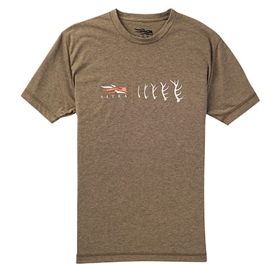 Sitka Antler Evolution Elk Tee SS Mud Small 20050-MD-S