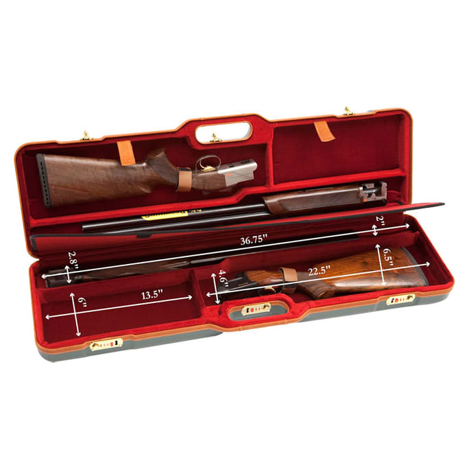 Negrini Two Gun 36.75" Case Green/Red 1678LX/4779