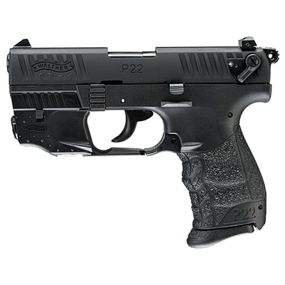 Walther P22QD BLACK 3.42 WA W/LASER SET