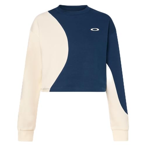 Oakley W Pursuit Cruise Crop SweatShirt Team Navy/Arctic White FOA500625-BAT