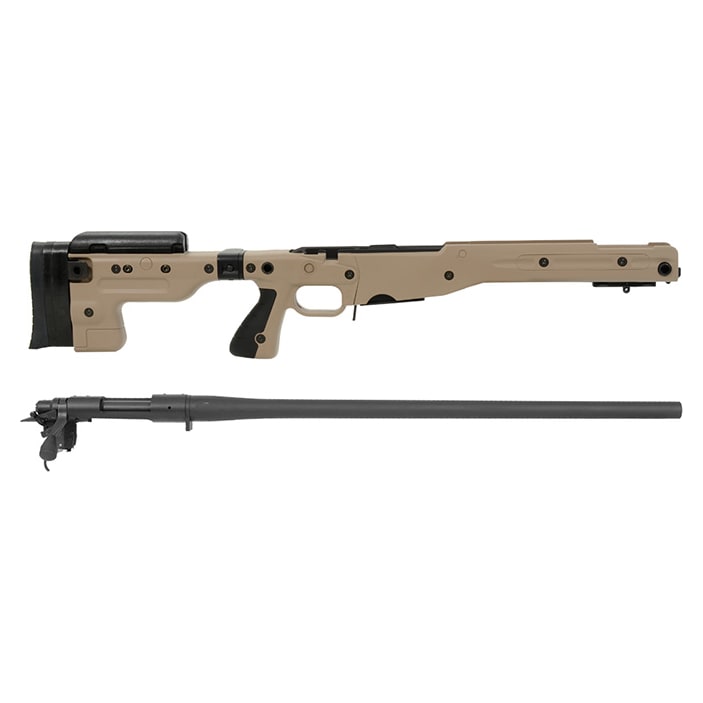 Remington 700P 5R 308 Win with Accuracy International AT Pale Brown Folding Chassis