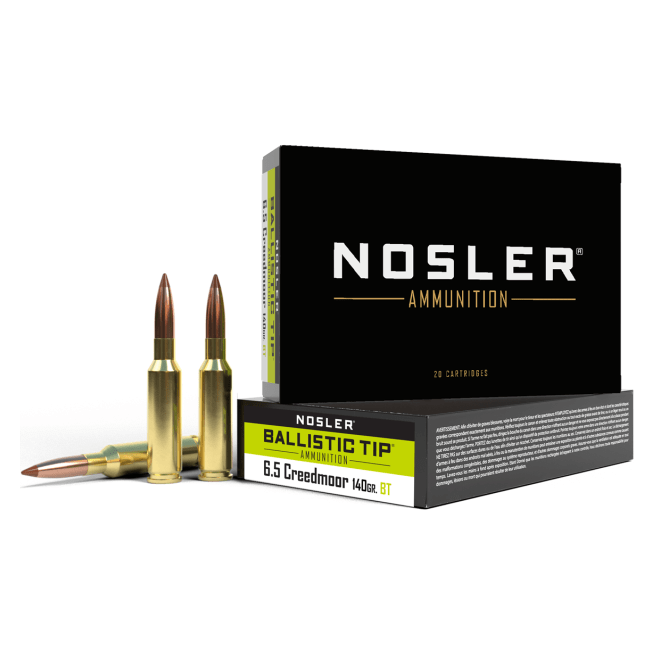 Nosler Ballistic Tip BTA - 6.5mm Creedmoor 140g BT SP (20ct) Ammunition 40064