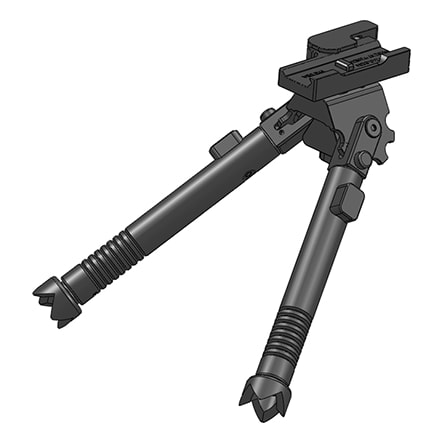 TRT Tactical Bipod, +/- 25 cant, QD, metal claw feet BP-QD-C BP-QD-C
