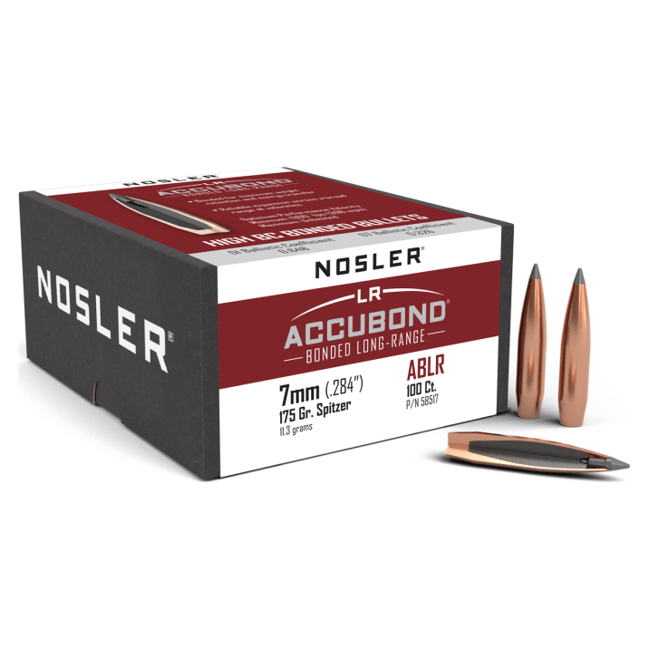 Nosler AccuBond Long Range ABLR - 7mm 175g SP (100ct) Bullets 58517
