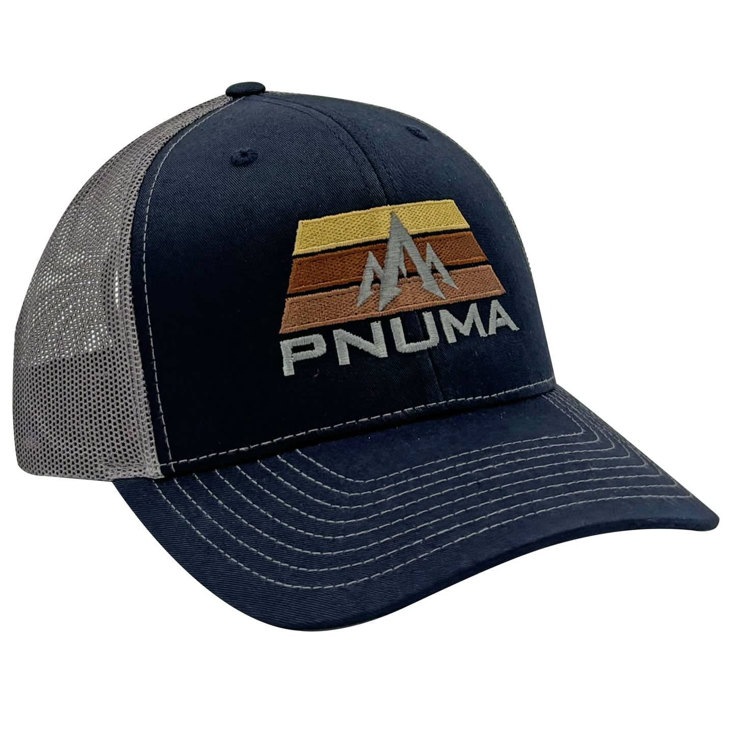 Pnuma Outdoors Force Trucker Cap, Navy Color CP-FO-NA