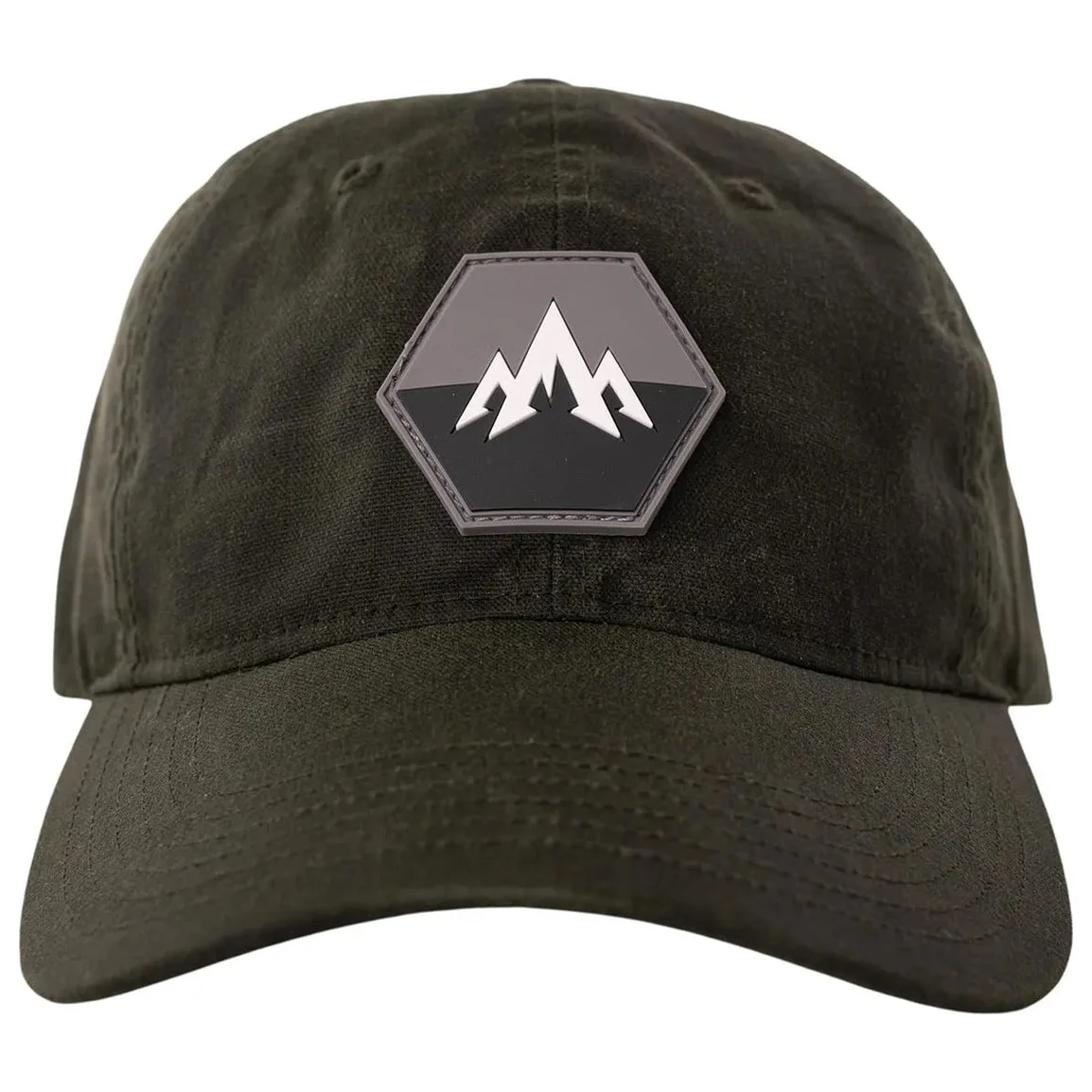 Pnuma Outdoors Lifestyle Waxed Cotton Cap, Dark Olive Color P608DB