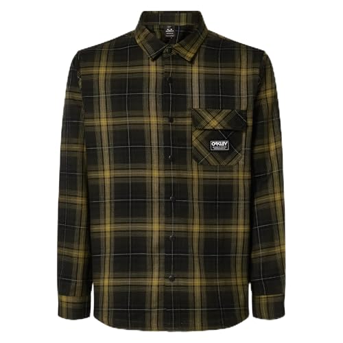 Oakley Butter Flannel Shirt Black/Fern Check M FOA406104-7AXM