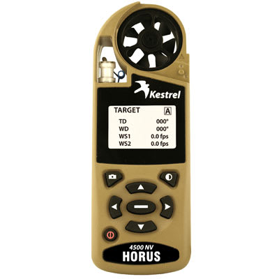 Kestrel 4500 Shooters Weather Meter with Horus Ballistics Calculator Desert Tan 4500H 0845HTAN
