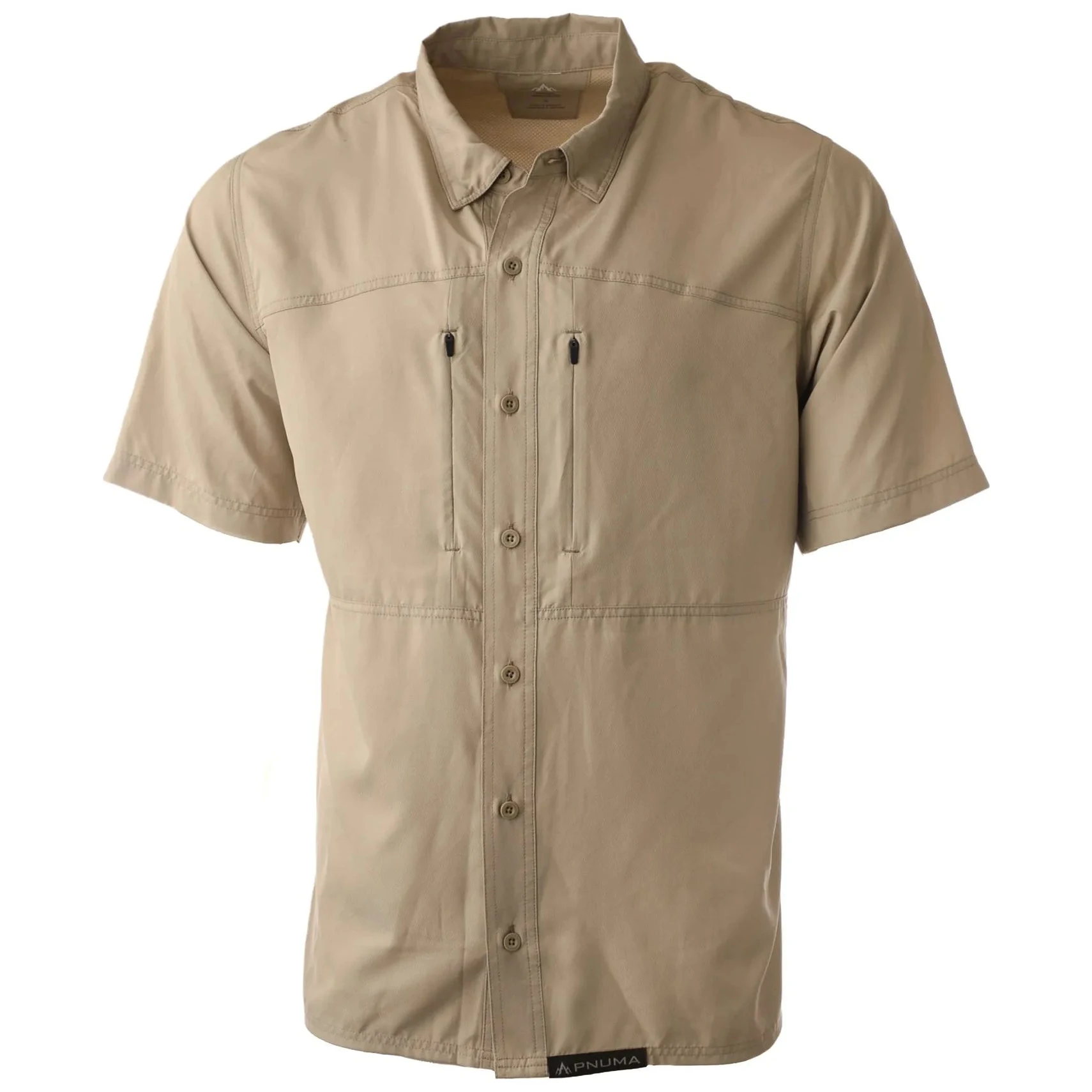 Pnuma Outdoors Short Sleeve Shooting Shirt, Desert Tan Color 3XL PSSSSGXXX