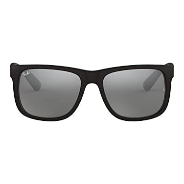 Ray-Ban Justin Rubber Black Grey Mirror Silver 0RB4165F-6226G58