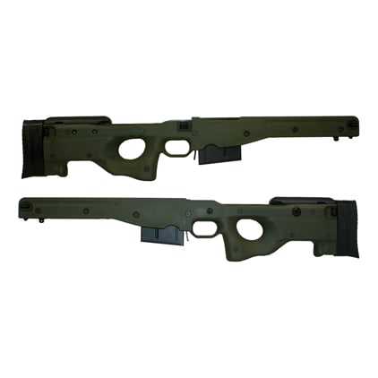 AICS Stock .338 Lapua CIP 1.5 Green Fixed Stock - Long Action