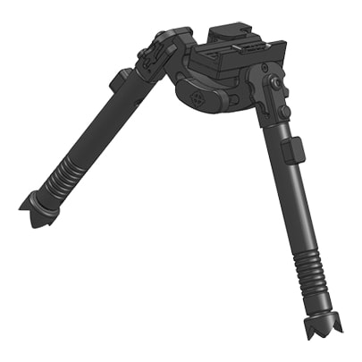 TRT Tactical Precision bipod, +/- 15 cant, +/- 20 swivel, QD, metal claw feet PBP-S-QD-C PBP-S-QD-C