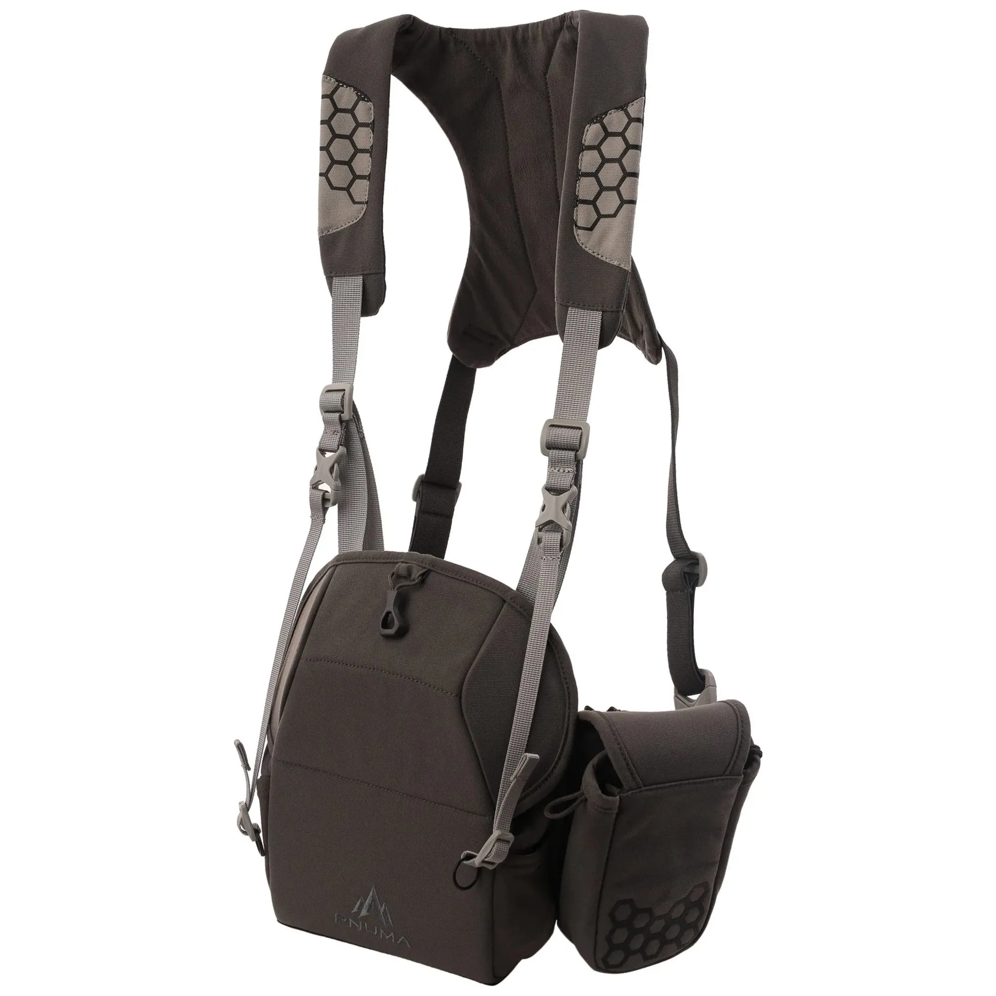 Pnuma Outdoors Bino & Tech Harness, Beluga Color P617B