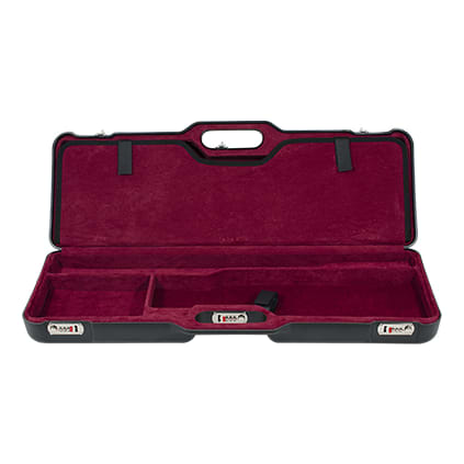 Negrini Two Gun Case Hunting Competition Guns Low to Med Rib Black Red Interior 1670LR/4768
