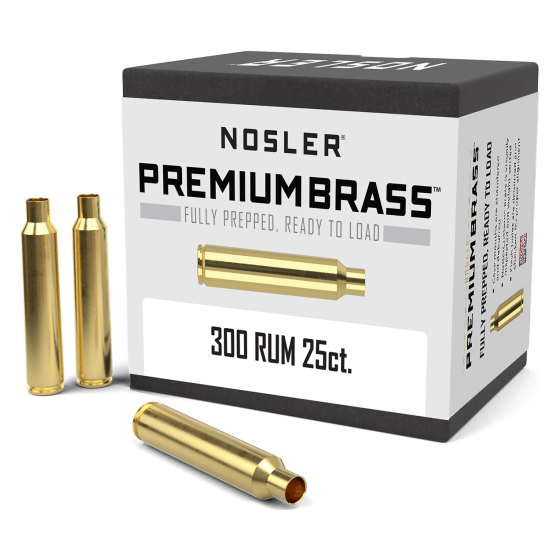 Nosler Premium Brass Box - 300 RUM (25ct) 11940