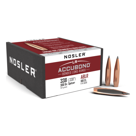 Nosler AccuBond Long Range ABLR - 338 300g SP (100ct) Bullets 58518