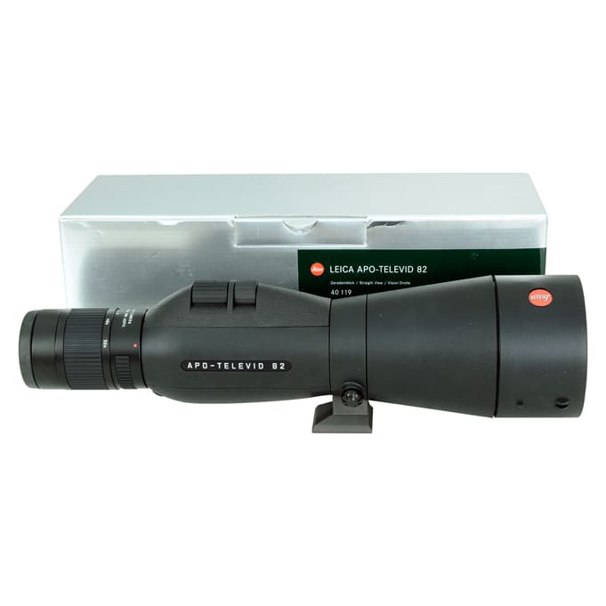 Leica APO Televid Stright 82mm Spotting Scope w/ 25-50x eyepiece-UA634