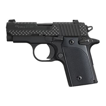 BLACK DIAMOND PLATE, Black Nitron w/ Diamond Plate Engraving, SLITE, Black G-10 Grips---same as Blac 238-380-BDP-AMBI