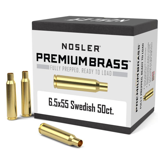 Nosler Premium Brass Box - 6.5mmx55 Swed (50ct) 10212