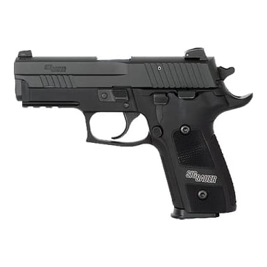 ELITE DARK, Black Nitron Finish, SRT, SLITE Night Sights, Aluminum Checkered Grips E29R-40-DSE