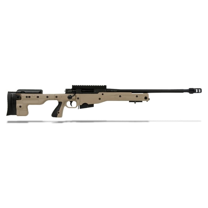 Accuracy International AT Rifle - Fixed Pale Brown Stock - 308 Win 20 inch threaded bbl std brake - small firing pin - R11033-CR AT-308RFIPBQ20THSM