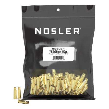 Nosler Brass - 7.62x39 (100ct) Bulk Brass Bag 10193