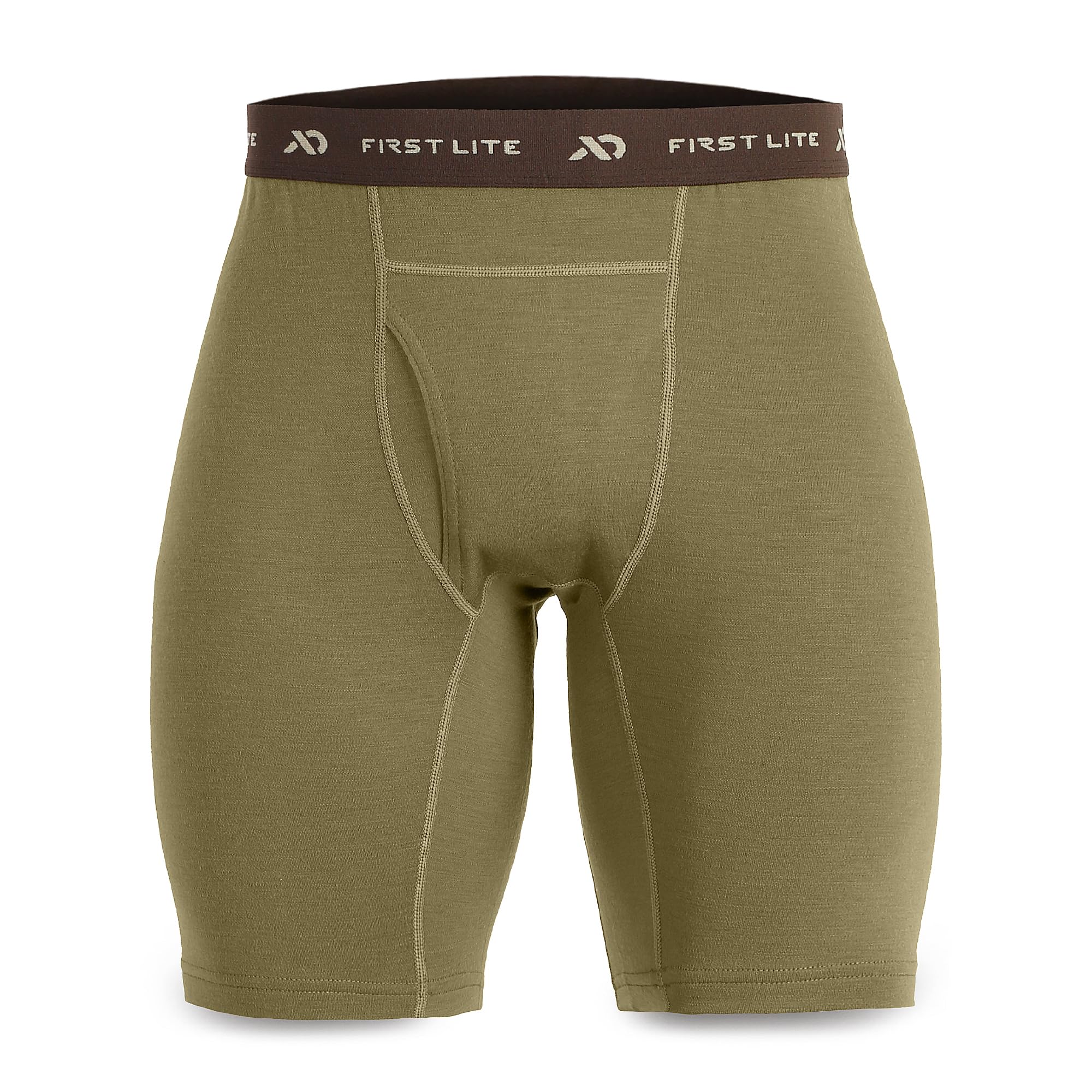 First Lite Men's Wick Long Boxer Brief Conifer MBWLBCN