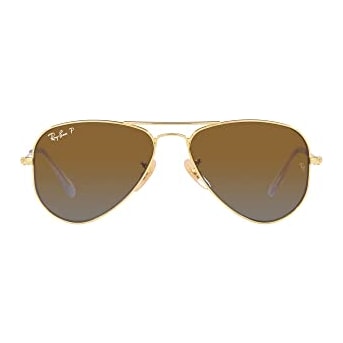 Ray-Ban Junior Aviator Arista Gradient Brown Polar 0RJ9506S-223T552