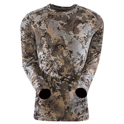 Sitka Merino Core Crew LS Optifade Elevated II Large|10031-EV-L