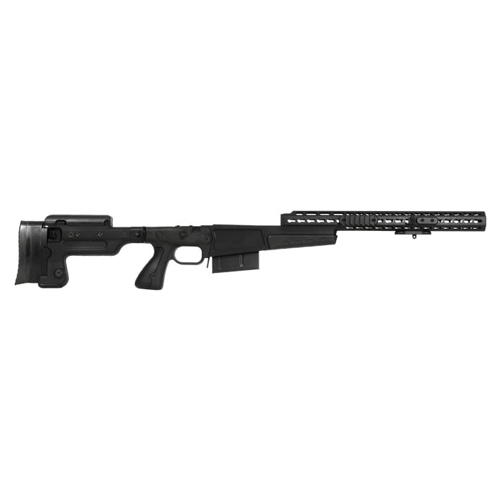 Accuracy International AX Chassis Long Action 338 CIP M700 Black, Pistol Grip, Folding Stock, 16' fo 25205AIBL