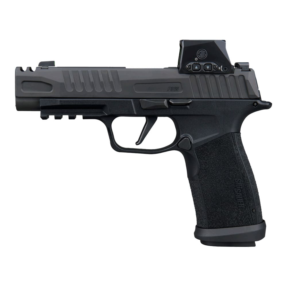 Sig Sauer P365-FUSE Comp 9mm 3.7" Bbl Comp Blk Striker X-Ray 3 ROMEO-X Mod Poly Grip Magwell Pistol w/(2) 21rd &amp; (1) 17rd Mags 365XF-9-COMP-RXSL