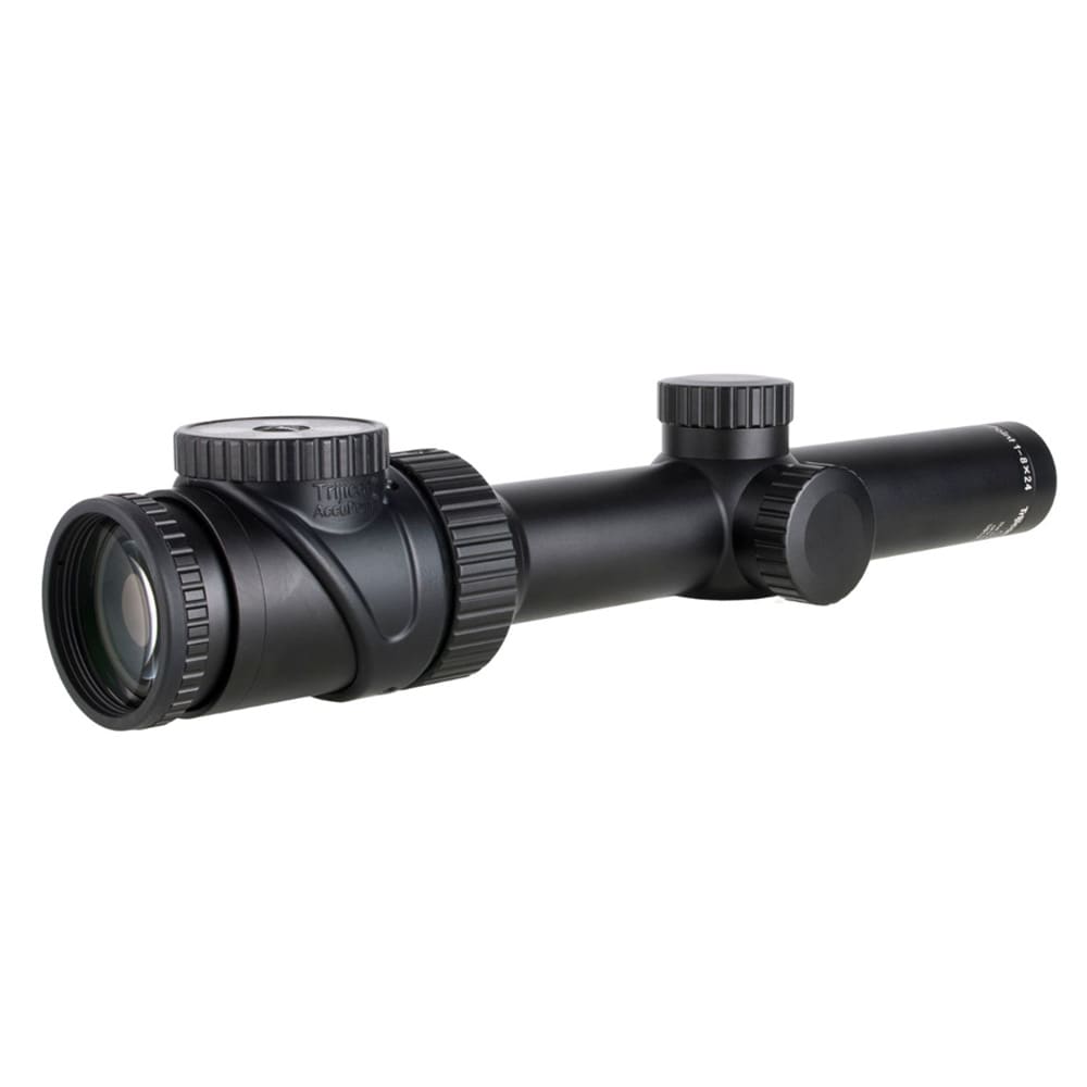 Trijicon AccuPoint 1-8x24mm BDC Hunter Holds Reticle Green Dot 30mm Tube Satin Black Capped Adjusters Riflescope TR35-C-200183