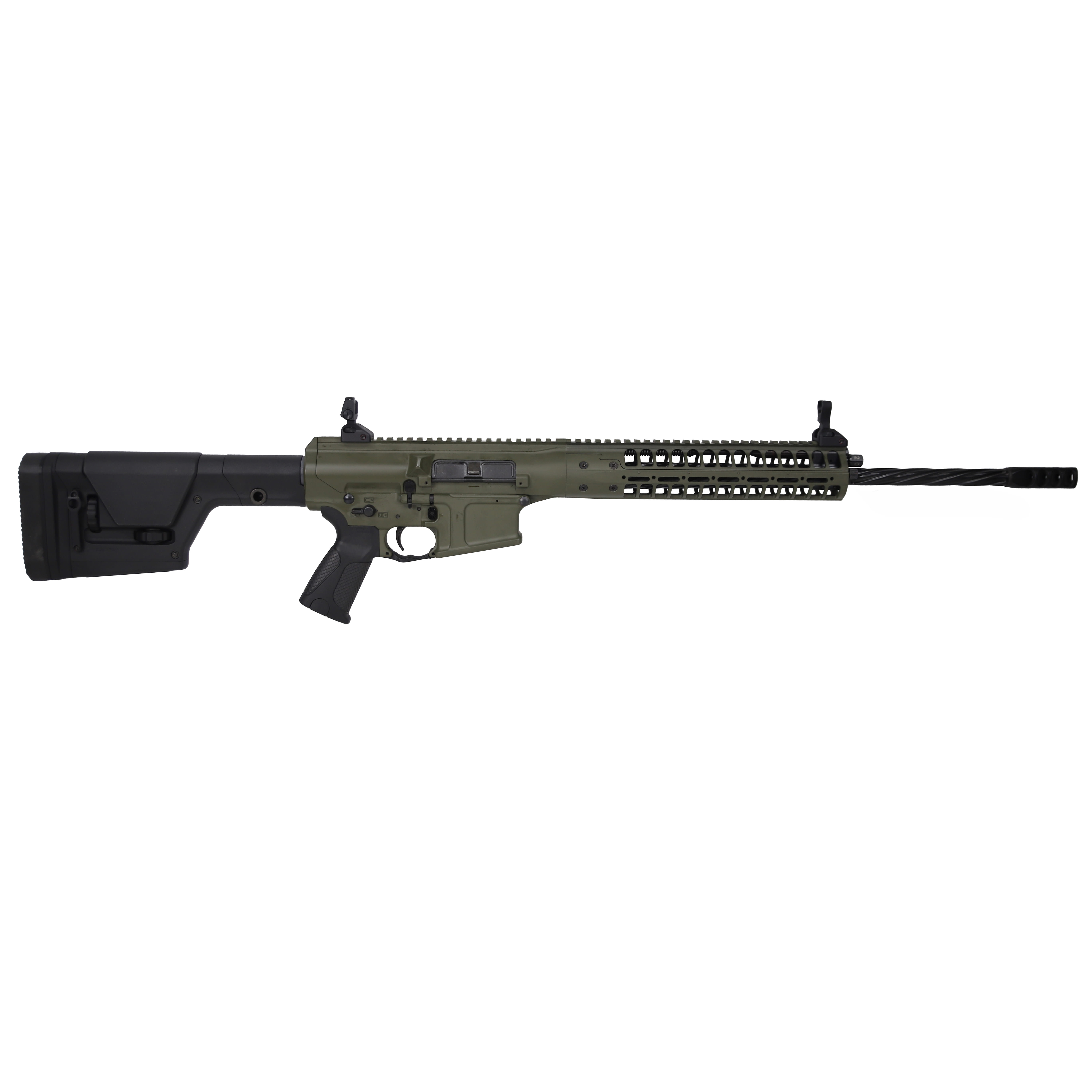 LWRC REPR MKII 6.5 Creedmoor 20" 1:8" 5/8x24 Spiral Fluted Bbl OD Green Side Charge Rifle REPRMKIIR6.5ODGF20SC