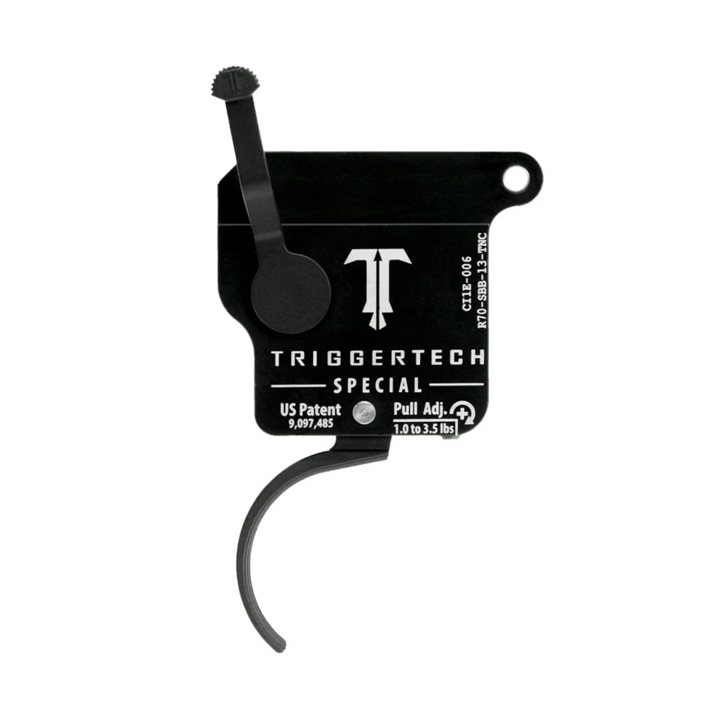 TriggerTech Rem 700 Clone Single-Stage Performance Field Clean Traditional Curved 2.49-5 lbs Adj PVD Black No Bolt Release Trigger R70-SBB-25-TNC