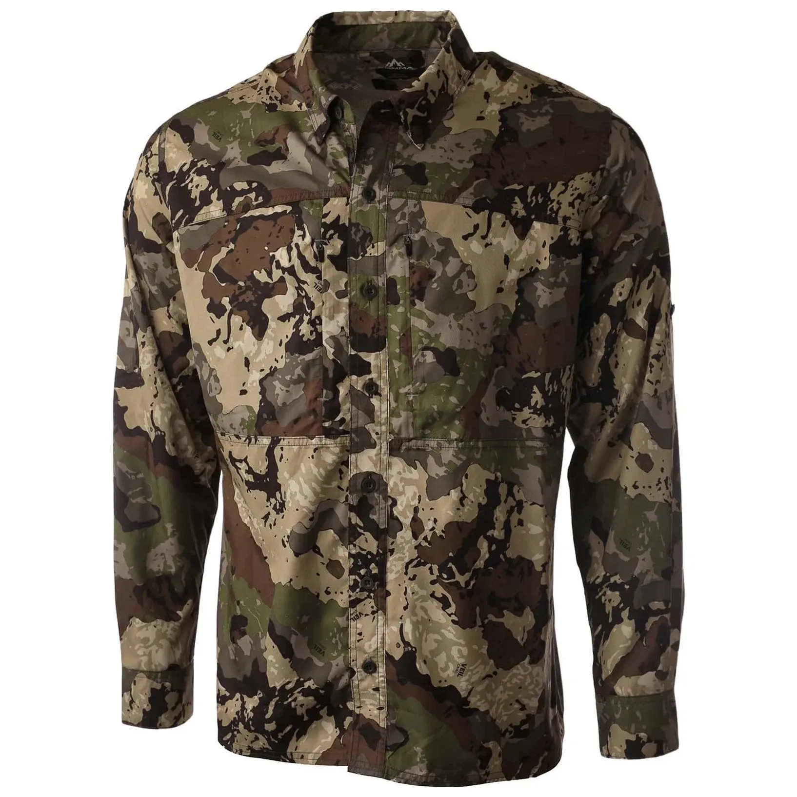 Pnuma Outdoors Long Sleeve Shooting Shirt, Caza Camo 3XL PLSSSCXXX
