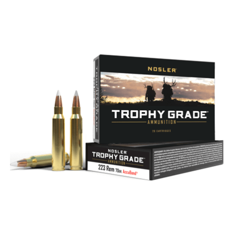 Nosler Trophy Grade TGA - 223 Rem 70g AB SP (20ct) Ammunition 61036